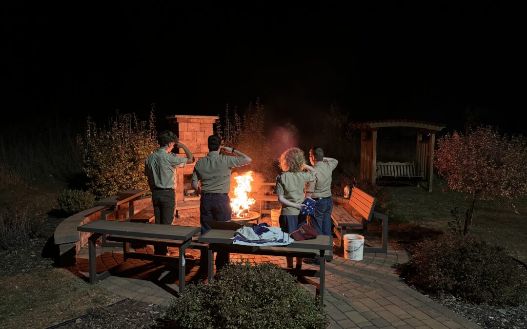 Troop 270 Holds Flag Retirement